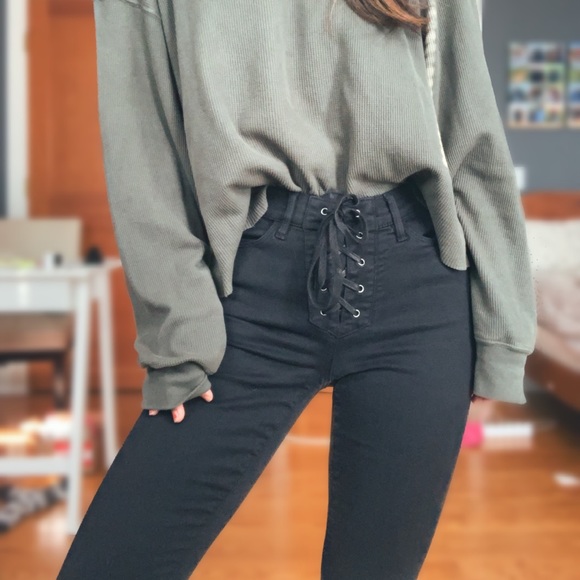 PacSun Denim - Passim High Rise Lace Up